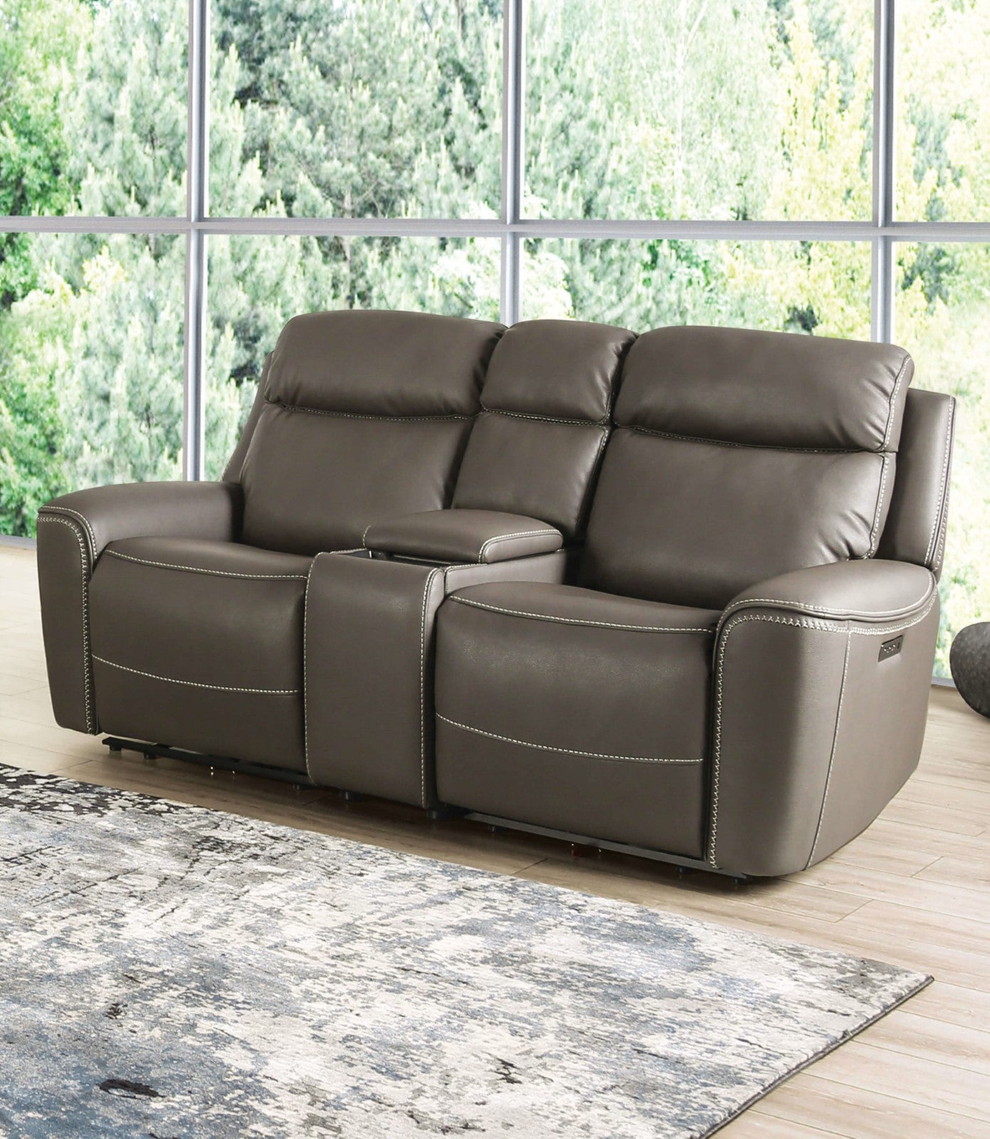 Artemia Gray Power Reclining Sofa & Loveseat - Ornate Home