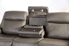 Artemia Gray Power Reclining Sofa & Loveseat - Ornate Home