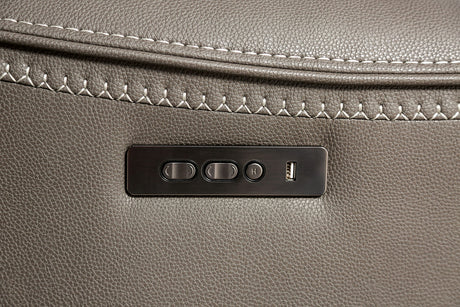 Artemia Gray Power Reclining Sofa & Loveseat - Ornate Home