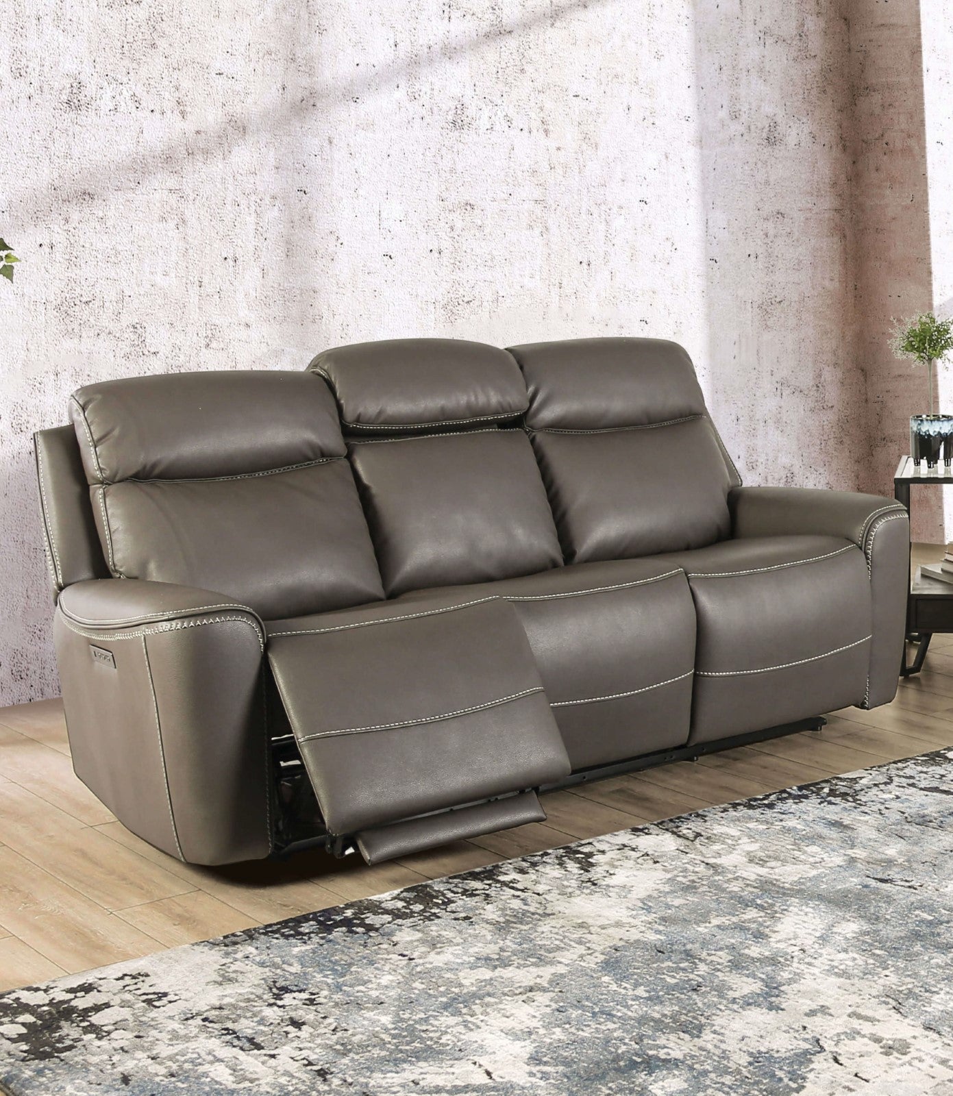 Artemia Gray Power Reclining Sofa & Loveseat - Ornate Home