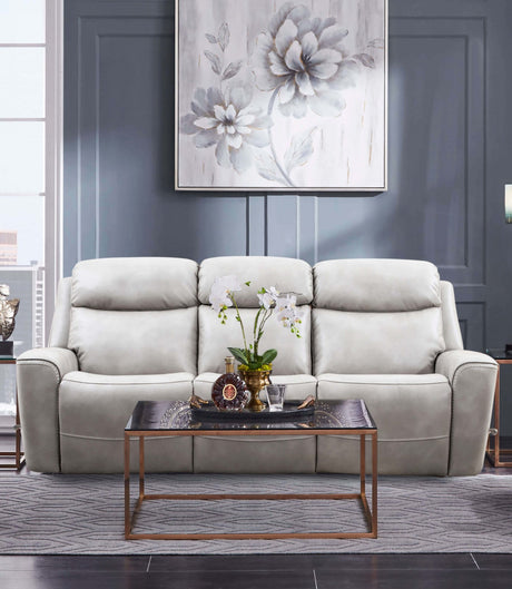 Artemia Light Taupe Power Reclining Sofa & Loveseat - Ornate Home