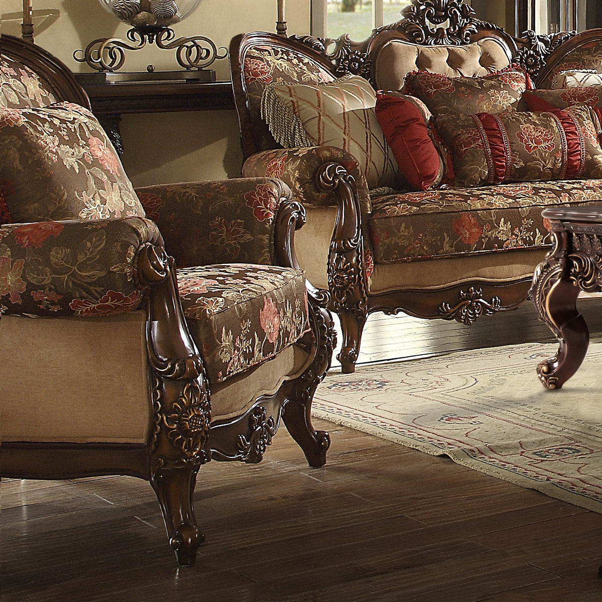 Artemis Dark Cherry Mohagany Chair / HD-39 - Ornate Home