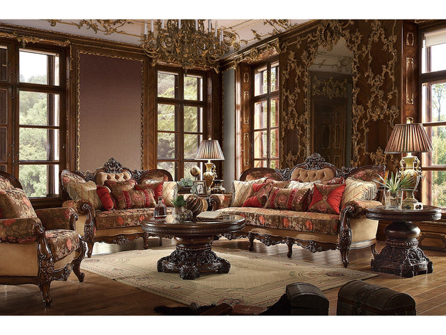 Artemis Dark Oak 3pc Living Room Set  / HD-39 - Ornate Home