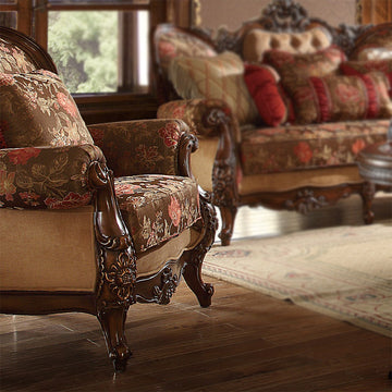 Artemis Dark Oak 3pc Living Room Set  / HD-39 - Ornate Home