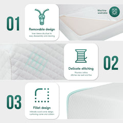 Artemisia 6" Memory Foam Mattress - Ornate Home