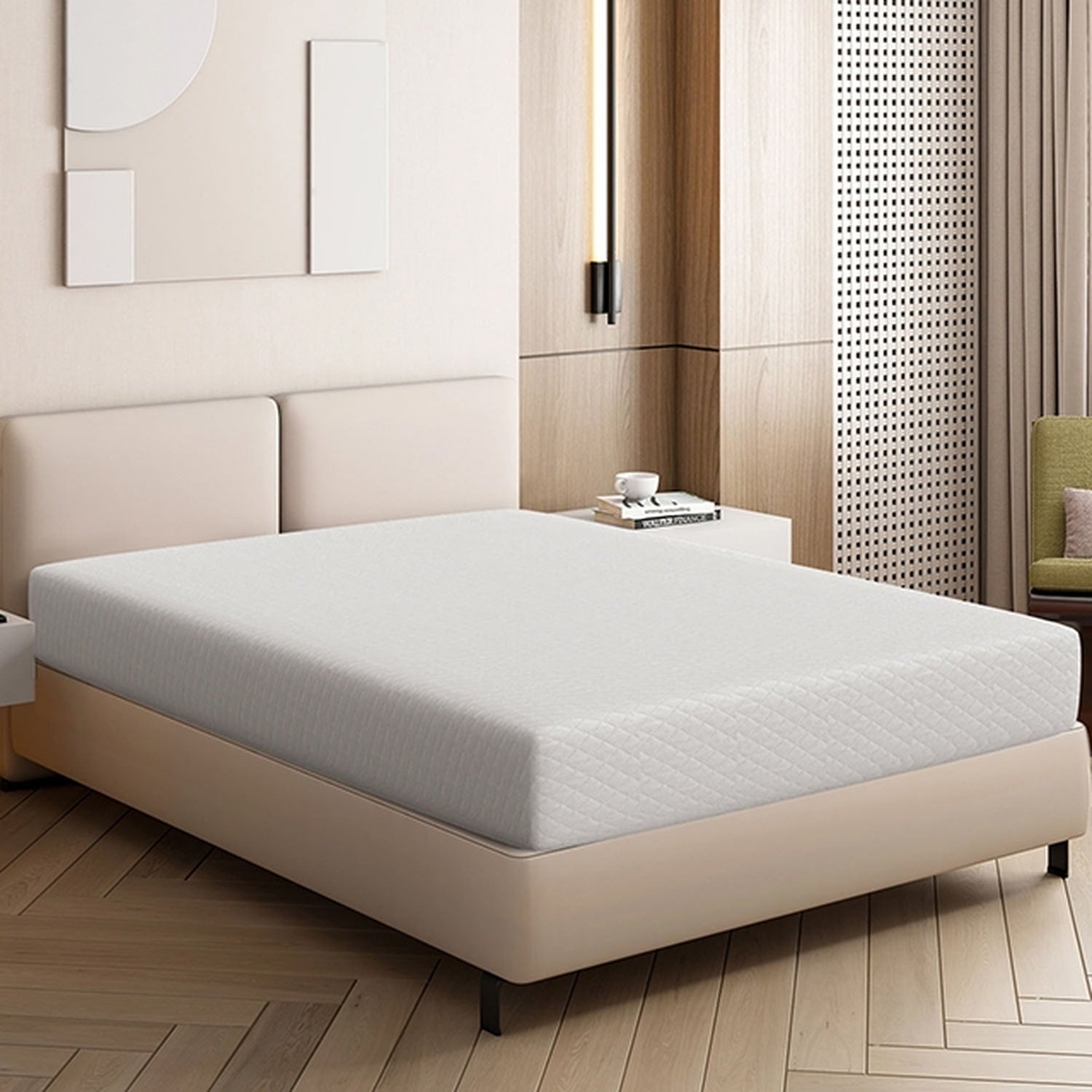 Artemisia White 10" Cal.King Memory Foam Mattress - Ornate Home