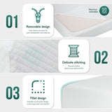 Artemisia White 6" Full Memory Foam Mattress - Ornate Home