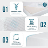 Artemisia White 6" Queen Memory Foam Mattress - Ornate Home