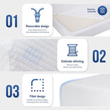 Artemisia White 6" Twin Memory Foam Mattress - Ornate Home