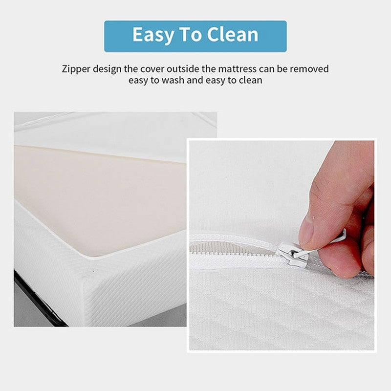 Artemisia White 8" Queen Memory Foam Mattress - Ornate Home