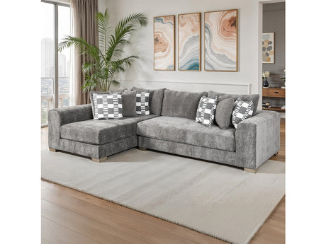 Artesia Charcoal Gray Sectional - Ornate Home