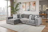 Artesia Charcoal Gray Sectional - Ornate Home