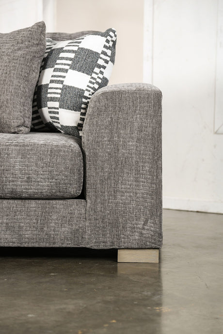 Artesia Charcoal Gray Sectional - Ornate Home