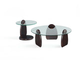 Artesia Coffee Table and End Table in Dark Walnut (set of 2) - Ornate Home