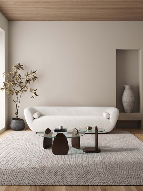 Artesia Coffee Table and End Table in Dark Walnut (set of 2) - Ornate Home