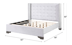 Artesia Eastern King Bed - Ornate Home