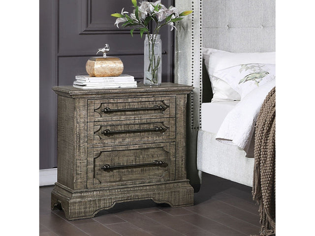 Artesia Salvaged Natural Nightstand - Ornate Home