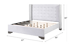 Artesia Tan Queen Bed - Ornate Home