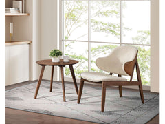 Arth Walnut Chair & Side Table - Ornate Home