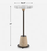 Arthur Bronze Crystal Drink Table - Ornate Home