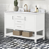 Arthur White 48" Vanity with Top/ Sink - Ornate Home