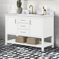 Arthur White 48" Vanity with Top/ Sink - Ornate Home