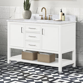 Arthur White 48" Vanity with Top/ Sink - Ornate Home