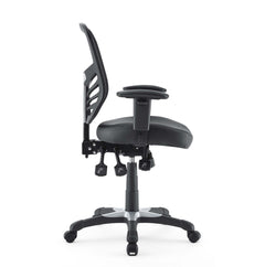 Articulate Black Vinyl Office Chair - Ornate Home
