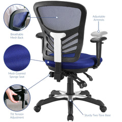 Articulate Blue Mesh Office Chair - Ornate Home