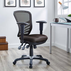 Articulate Brown Mesh Office Chair - Ornate Home
