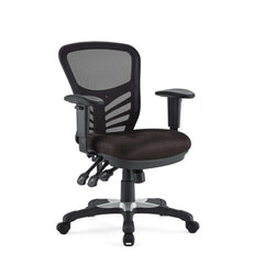 Articulate Brown Mesh Office Chair - Ornate Home