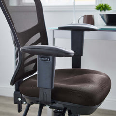 Articulate Brown Mesh Office Chair - Ornate Home