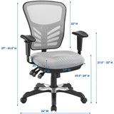 Articulate Gray Mesh Office Chair - Ornate Home