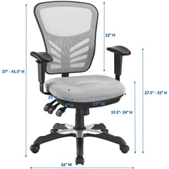 Articulate Gray Mesh Office Chair - Ornate Home