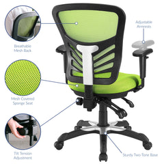 Articulate Green Mesh Office Chair - Ornate Home