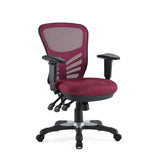 Articulate Red Mesh Office Chair - Ornate Home