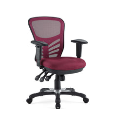 Articulate Red Mesh Office Chair - Ornate Home