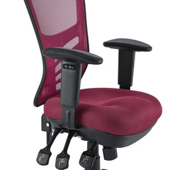 Articulate Red Mesh Office Chair - Ornate Home