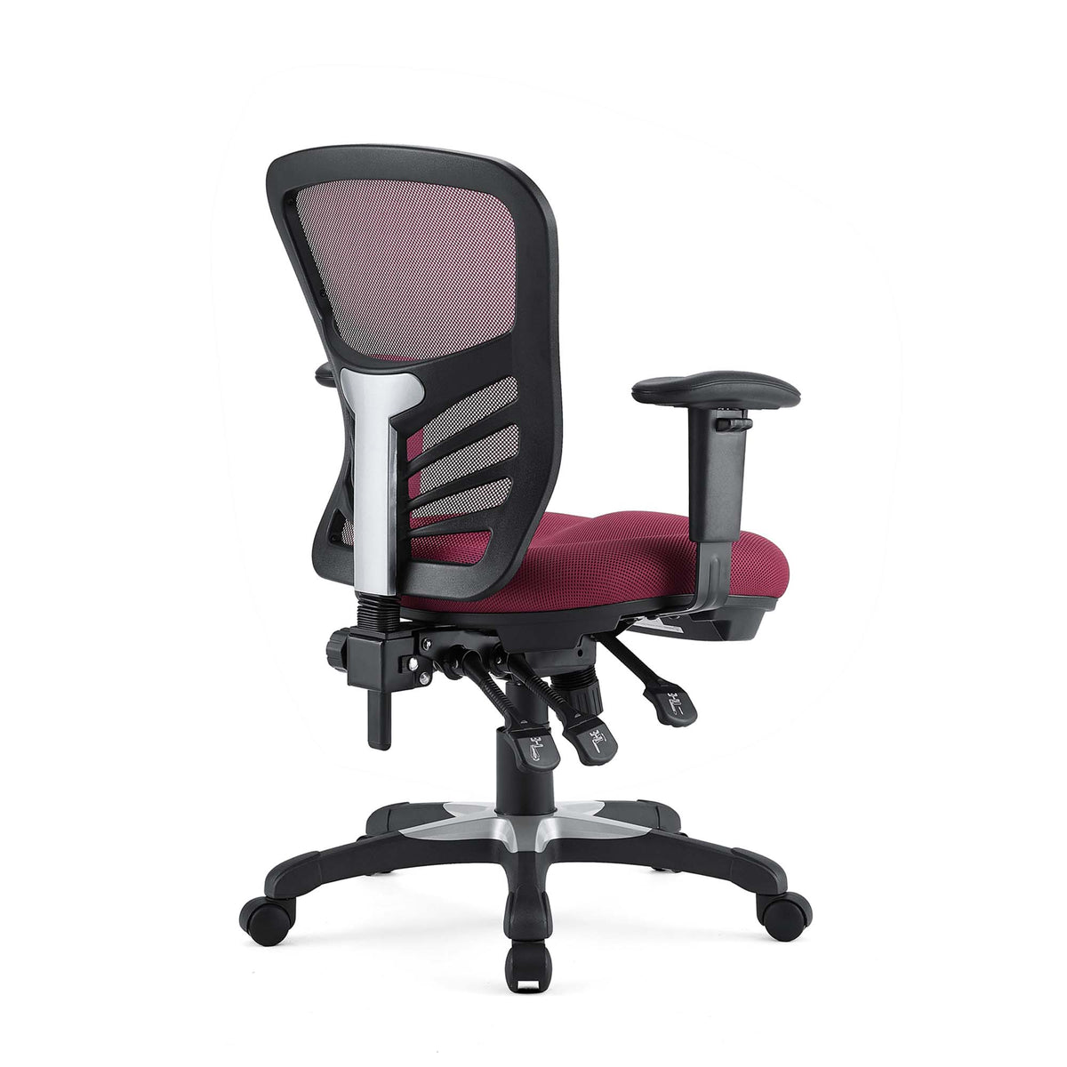 Articulate Red Mesh Office Chair - Ornate Home