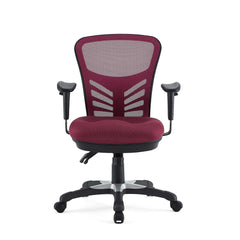Articulate Red Mesh Office Chair - Ornate Home