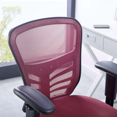 Articulate Red Mesh Office Chair - Ornate Home
