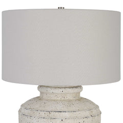 Artifact Gray/White Aged Stone Table Lamp - Ornate Home