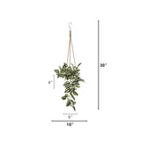 Artificial Wandering Jew & String of Hearts Hanging Plant - Set of 2 - Ornate Home