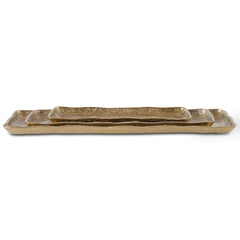 Artisan Antique Gold Trays (Set of 3) - Ornate Home