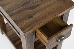 Artisan's Craft Dakota Oak Chairside Table - Ornate Home