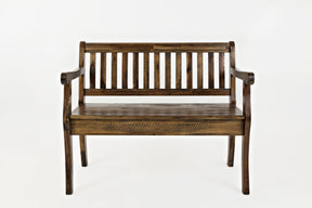 Artisan's Craft Dakota Oak Storage Bench - Ornate Home