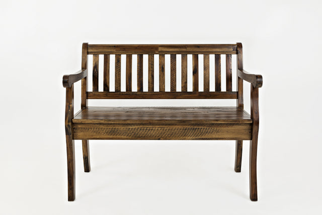 Artisan's Craft Dakota Oak Storage Bench - Ornate Home