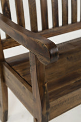 Artisan's Craft Dakota Oak Storage Bench - Ornate Home