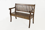 Artisan's Craft Dakota Oak Storage Bench - Ornate Home