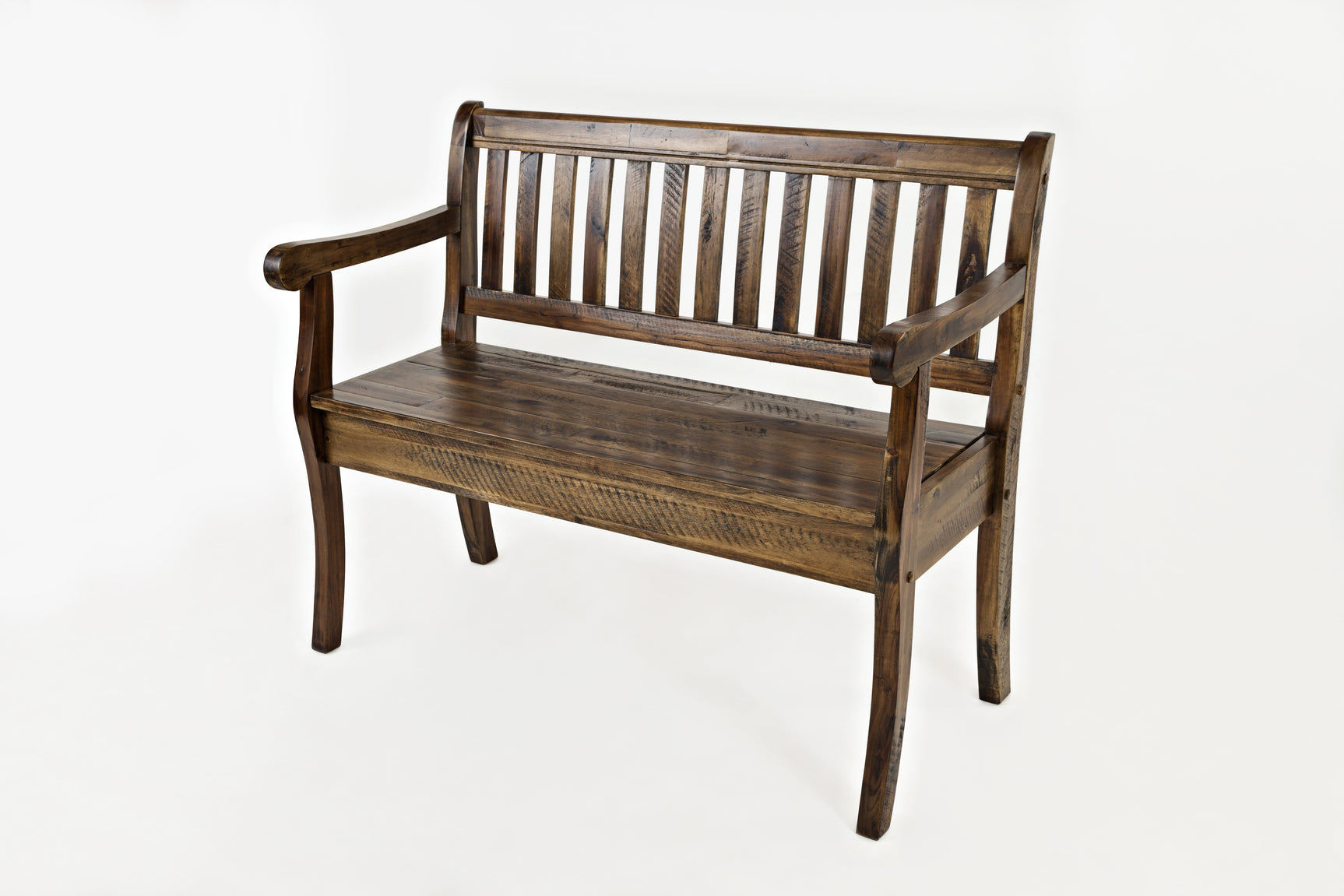 Artisan's Craft Dakota Oak Storage Bench - Ornate Home